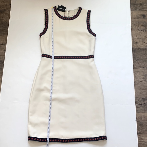 Gucci Vintage Knee-Length Dress Color Cream - Picture 13 of 14
